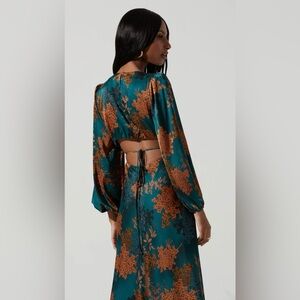 ASTR the label Quinn Floral Cutout Maxi Dress